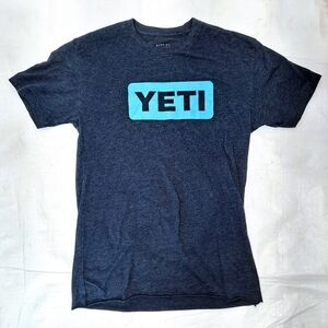Yeti Dark Grey Logo Short Sleeve T-shirt